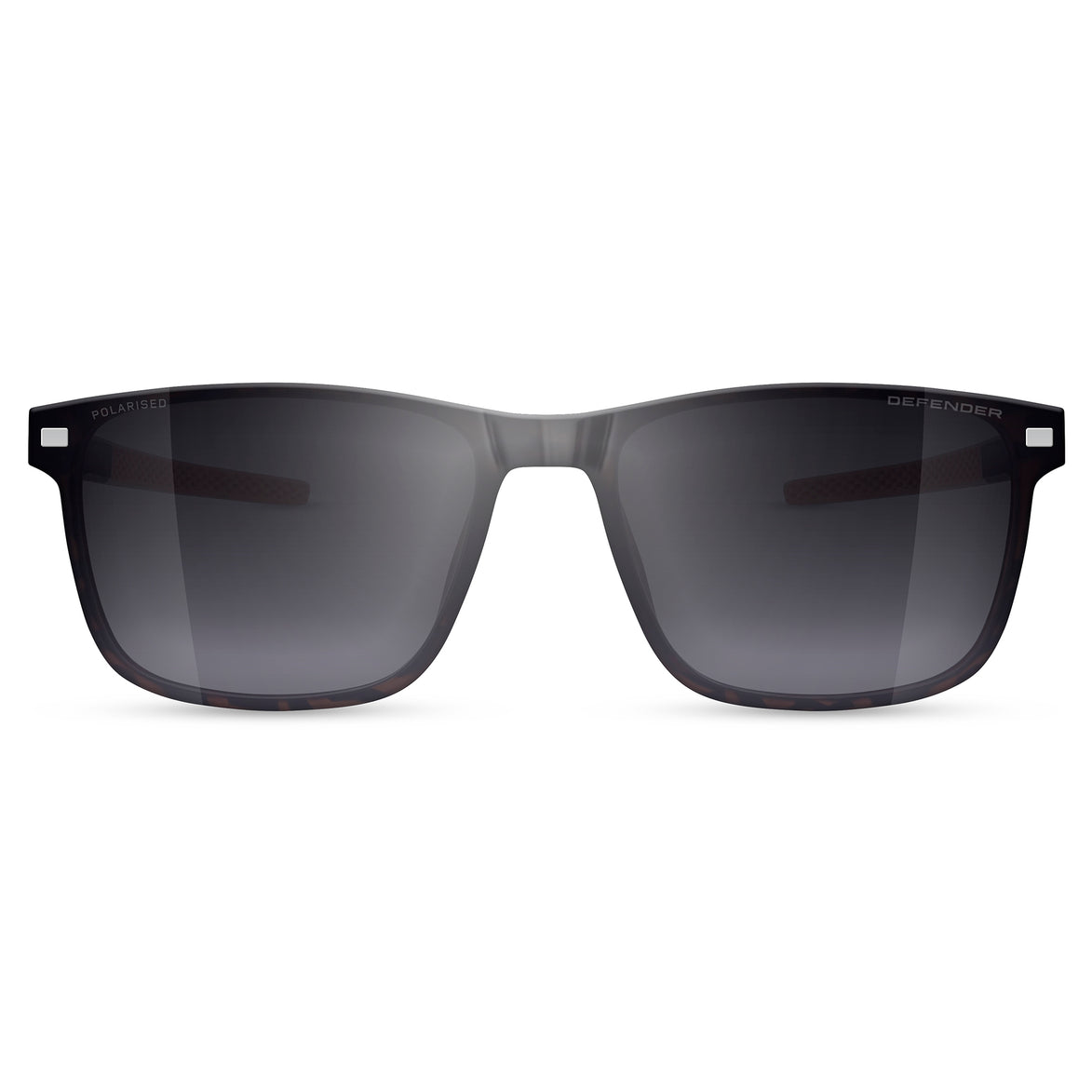 CILLIAN - Land Rover Defender - Sun Clip - Tortoise/Silver - mirror shape 1