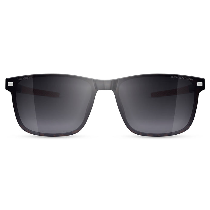CILLIAN - Land Rover Defender - Sun Clip - Tortoise/Silver - mirror shape 1