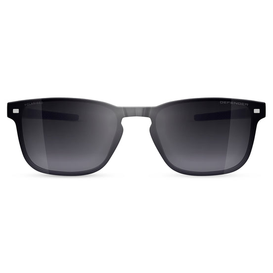 CORMAC - Land Rover Defender - Sun Clip - Black/Grey - mirror shape 1