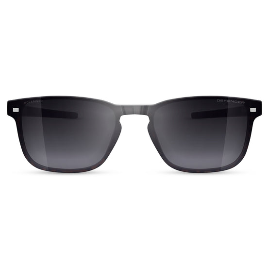 CORMAC - Land Rover Defender - Sun Clip - Black/Tortoise - mirror shape 1