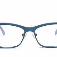 Metal aluminum blue frame look into my eyes sartorial 4 BaQ