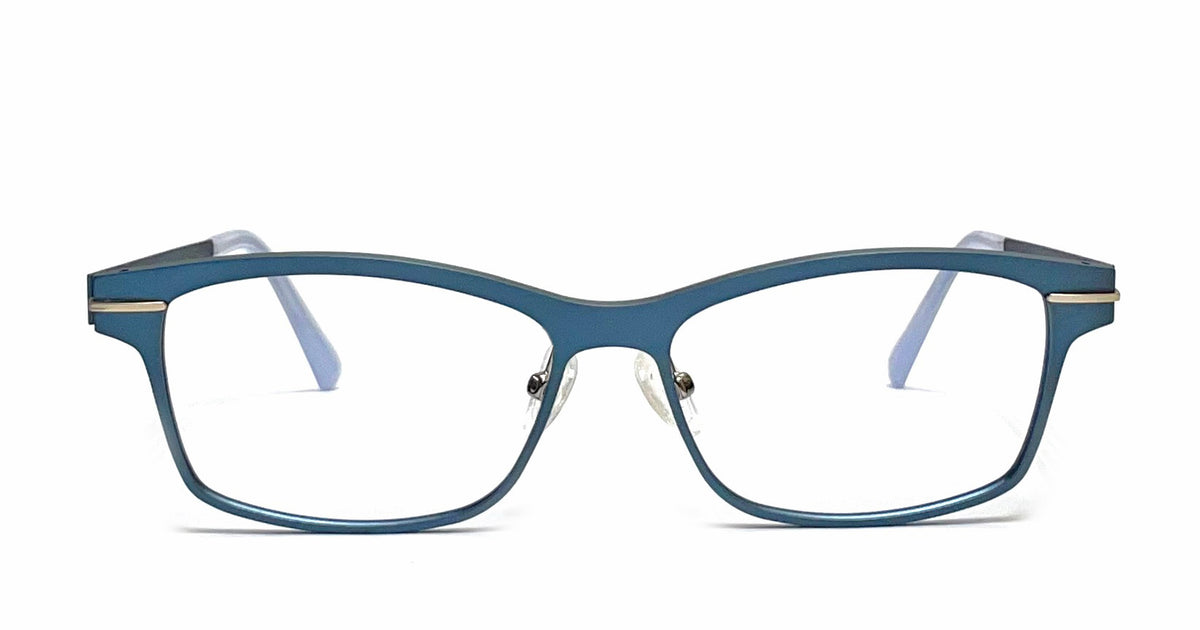 Metal aluminum blue frame look into my eyes sartorial 4 BaQ