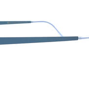 aluminum metal blue eyeglasses sartorial by look into my eyes